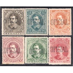 Costa Rica Timbres de Servicio 10/15 1889 Bernardo Soto MH