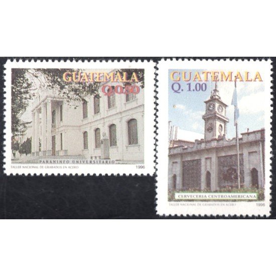 Guatemala 473AB 1997 Edificios Universitario y Centroamericano MNH