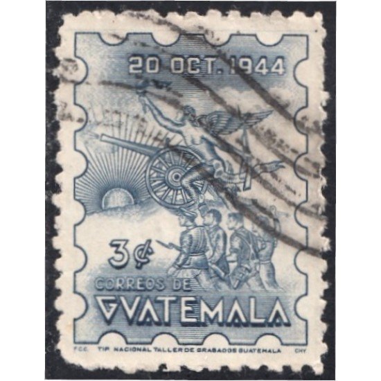 Guatemala 324 1945 Aniversario de la Revolución usados