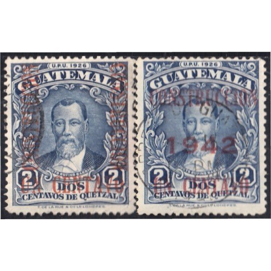 Guatemala 308/09 1941/42 Justo Rufino Barrios usados