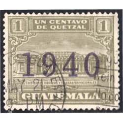 Guatemala 304A 1940 Edificio de Correos y Telégrafos usados Guatemala 304A 1940 Edificio de Correos y Telégrafos usados