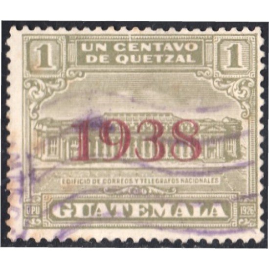 Guatemala 298Ba 1938 Edificio de Correos y Telégrafos usados