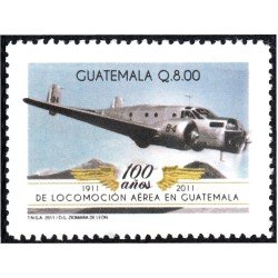 Guatemala 653 2011 100 Años de locomoción aérea en Guatemala MNH Guatemala 653 2011 100 Años de locomoción aérea en Guatemala MNH