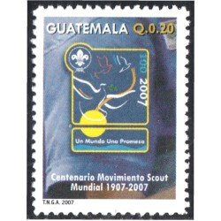 Guatemala 580 2007 Centenario movimiento scout mundial MNH Guatemala 580 2007 Centenario movimiento scout mundial MNH