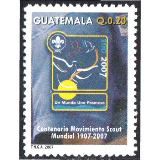 Guatemala 580 2007 Centenario movimiento scout mundial MNH Guatemala 580 2007 Centenario movimiento scout mundial MNH