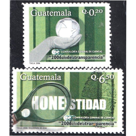 Guatemala 564/65 2007 Contraloría General de Cuentas MNH