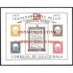 Guatemala HB Mitchel 15b 1971 Centenario del sello  MNH
