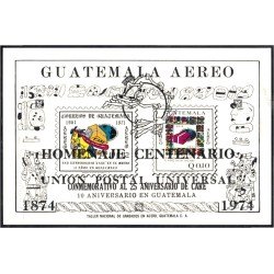 Guatemala HB Mitchel 16a 1974 Homenaje Centenario Unión Postal MNH