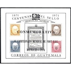 Guatemala HB Mitchel 15a 1971 Centenario del sello MNH