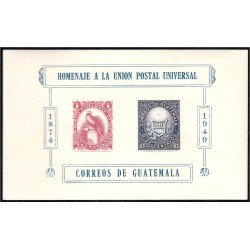 Guatemala HB 7 1951 Homenaje a la Unión Postal Universal MNH