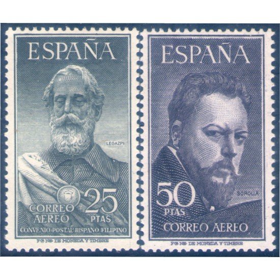 España Spain 1124/25 1953 Legazpi y Sorolla MNH