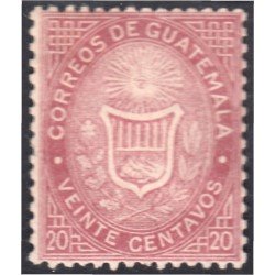 Guatemala 4 1871 Escudos Shields MH