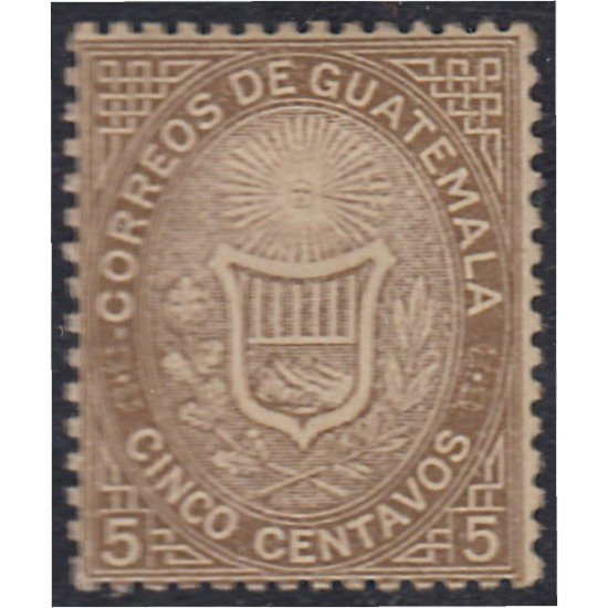 Guatemala 2 1871 Escudos Shields MH