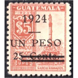 Guatemala 215 1924 Unión Postal Universal Monumento Colón MH Guatemala 215 1924 Unión Postal Universal Monumento Colón MH