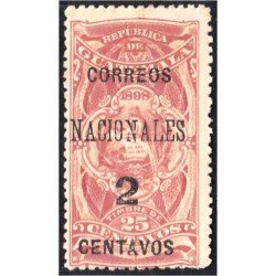 Guatemala 97 1898 Timbre Fiscal Correos Nacionales MH