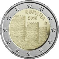 España 2019 2 € euros conmemorativos Muralla de Ávila 