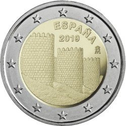 España 2019 2 € euros conmemorativos Muralla de Ávila 