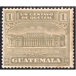 Guatemala 227 1927 Edificio de Correos y telégrafos nacionales MNH Guatemala 227 1927 Edificio de Correos y telégrafos nacionales MNH