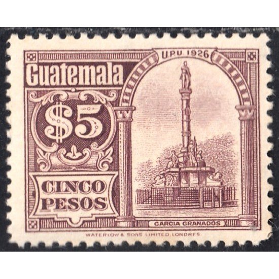Guatemala 225 1926 Unión Postal Universal Pájaro Bird MNH Guatemala 225 1926 Unión Postal Universal Pájaro Bird MNH