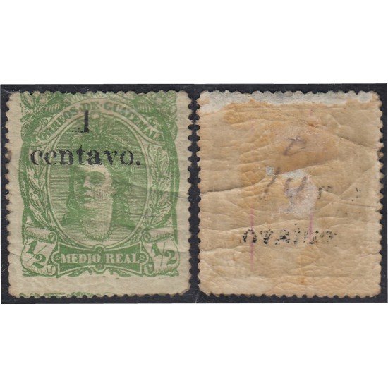 Guatemala 16a 1878 Cabeza india MH