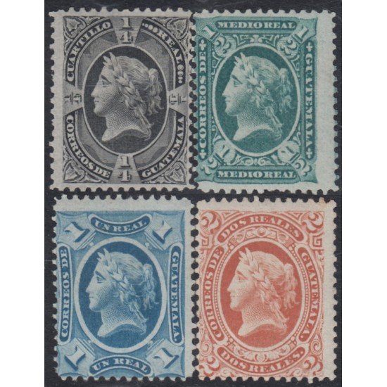 Guatemala 7/10 1875 Figura alegórica de la libertad MNH