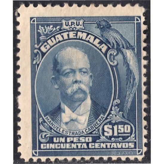 Guatemala 161 1918 Manuel Estrada Cabrera sin goma