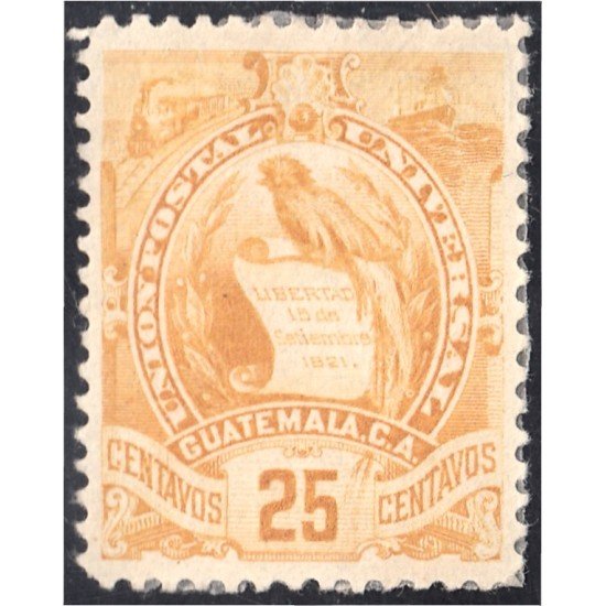 Guatemala 112 1900/02 Emblema Nacional sin goma