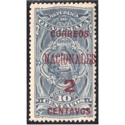 Guatemala 96 1898 Timbre Fiscal Correos Nacionales sin goma