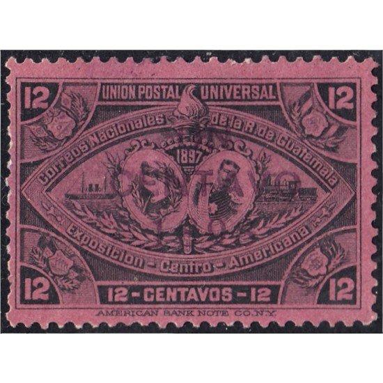Guatemala 77 1898 Exposición de América Central Efigie José M. Reina Barrios sin goma