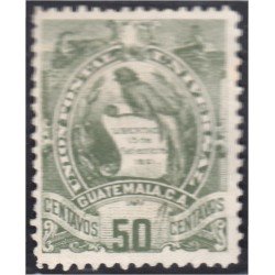 Guatemala 38 1886 Emblema Nacional sin goma