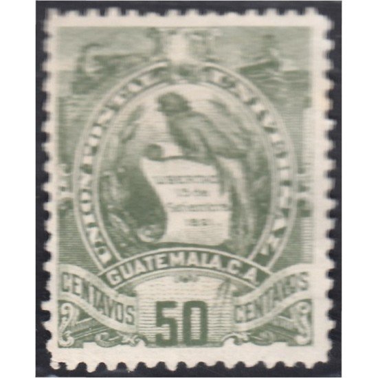 Guatemala 38 1886 Emblema Nacional sin goma