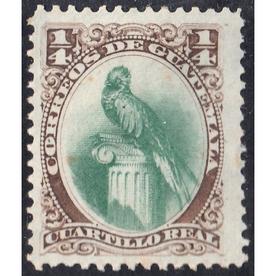 Guatemala 18 1879/81 Quetzal Emblema Nacional MH