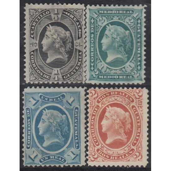 Guatemala 7/10 1875 Figura alegórica de la libertad MH
