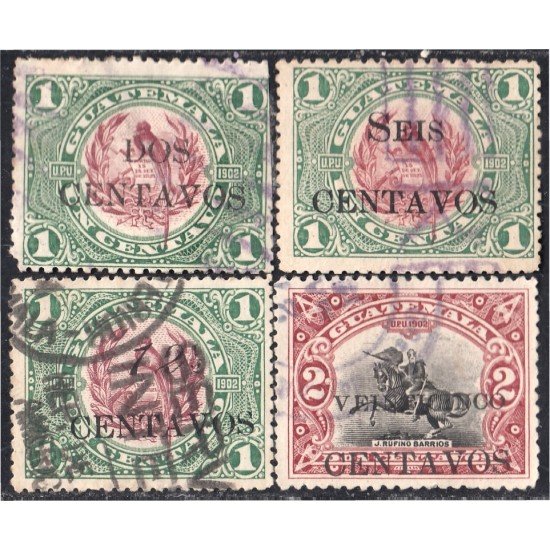 Guatemala 156/59 1916/19 Emblema Nacional usados