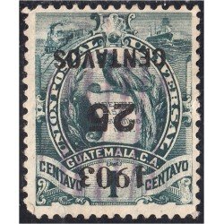 Guatemala 130a 1903 Emblema Nacional usados sb invertida
