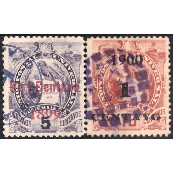Guatemala 103/04 1899/00 Emblema Nacional usados