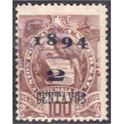Guatemala 53 1894 Emblema Nacional usados Guatemala 53 1894 Emblema Nacional usados