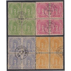 Guatemala 11/14 Bl.4 1878 Cabeza india usados