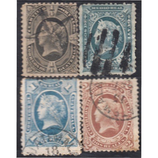 Guatemala 7/10 1875 Figura alegórica de la libertad usados