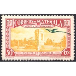 Guatemala A- 124 1939 Fuente de Carlos III MNH