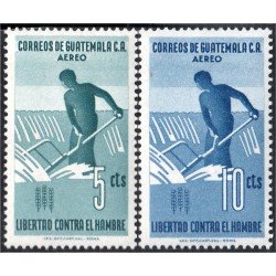 Guatemala A- 288/89 1963 Libertad contra El Hambre MNH