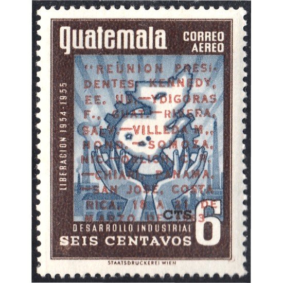 Guatemala A- 286 1963 Desarrollo Industrial Reunión de Presidentes MNH Guatemala A- 286 1963 Desarrollo Industrial Reunión de Presidentes MNH