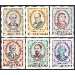 Guatemala A- 277/82 1963 Médicos guatemaltecos Retratos MNH