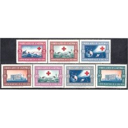 Guatemala A- 246/52 1960 Conmemorativas Cruz Roja MNH Guatemala A- 246/52 1960 Conmemorativas Cruz Roja MNH