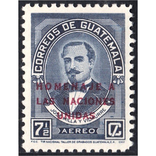 Guatemala A- 234 1959 José Milla y Vidaurre MNH Guatemala A- 234 1959 José Milla y Vidaurre MNH