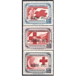 Guatemala A- 223/25 1957 Conmemorativas Cruz Roja MNH Guatemala A- 223/25 1957 Conmemorativas Cruz Roja MNH