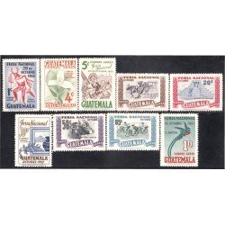 Guatemala A- 189/97 1953 Feria Nacional MNH Guatemala A- 189/97 1953 Feria Nacional MNH