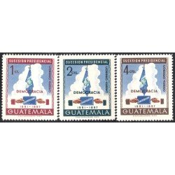 Guatemala A- 186/88 1953 Democracia Constitución MNH