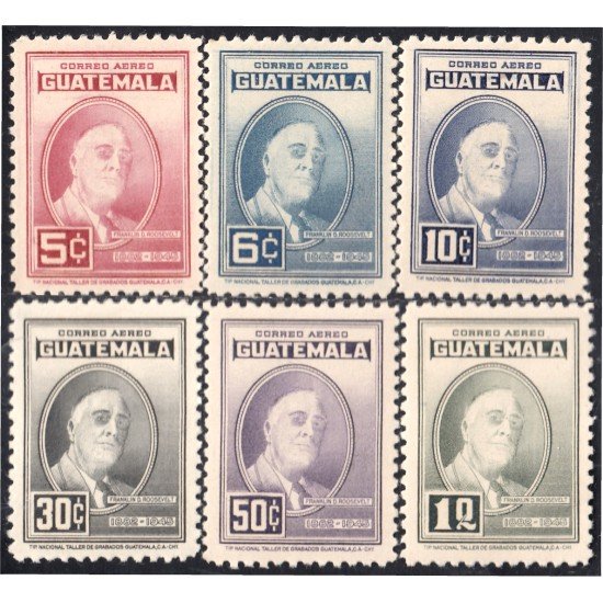 Guatemala A- 153/58 1947 Franklin D. Roosevelt MNH
