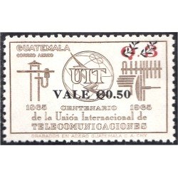 Guatemala A- 458 1971 1º Centenario de la Unión de Internacional de Telecomunicaciones MNH
